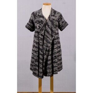 Lane Bryant Gray Heather Shawl Collar Wool Blend Duster Cardigan Sweater 18/20